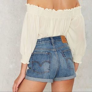 Levi’s Wedgie High Waisted Shorts